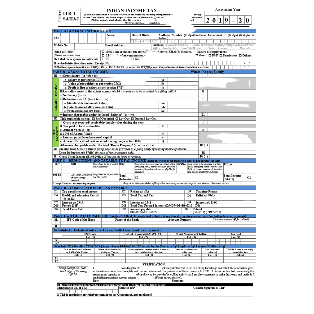 ITR FORM-1 - Image 3