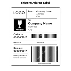 Shipping Address Label (24 Quantity)