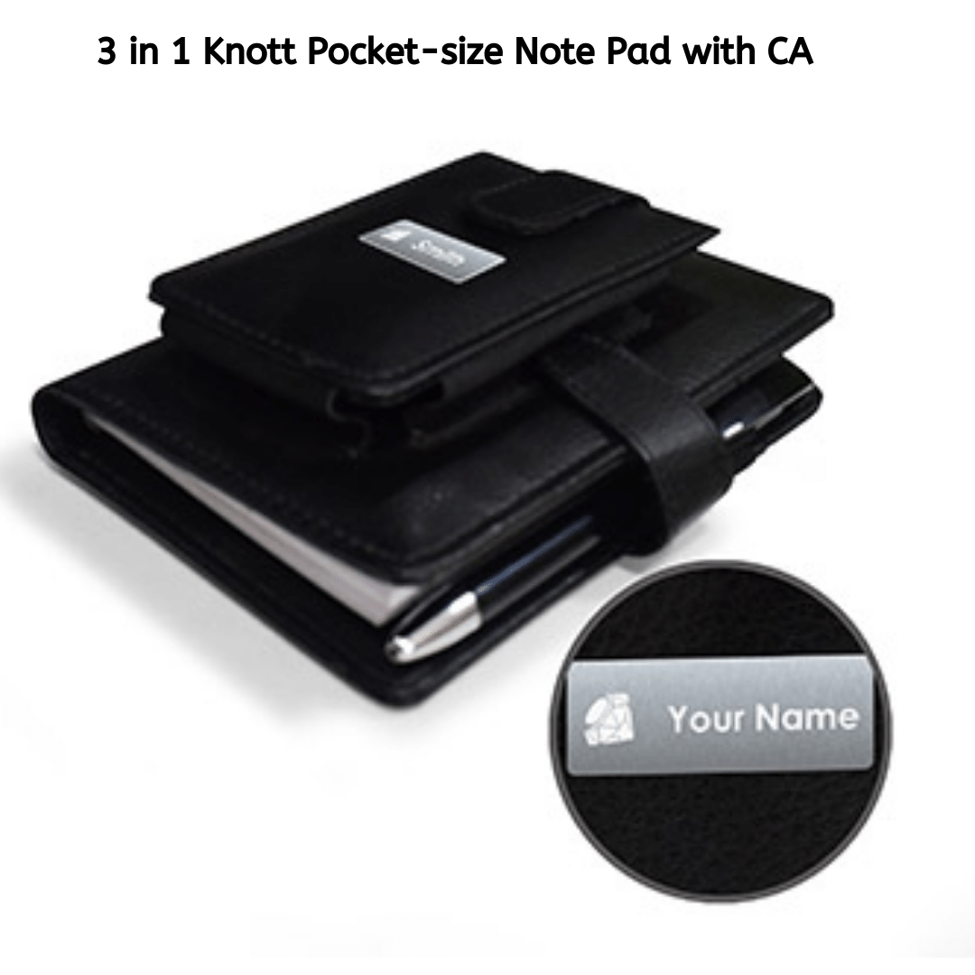 3 in 1 Knott Pocket-size Note Pad with Ca - Image 2